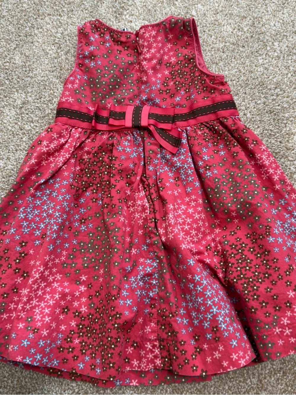Baby Gap Pink Floral Dress 18-24M Cottagecore Easter Spring